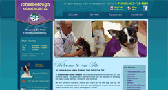 Desktop Screenshot of jonesboroughanimalhospital.com