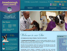 Tablet Screenshot of jonesboroughanimalhospital.com